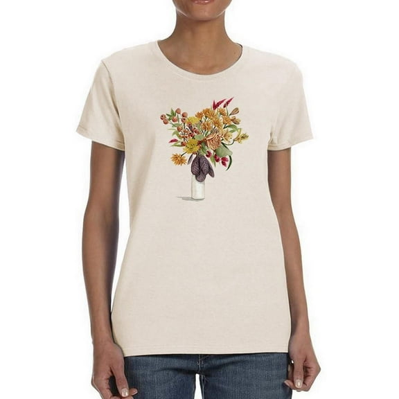 End Of Season Bouquet T-Shirt Women -Grace Popp Designs, Female Large