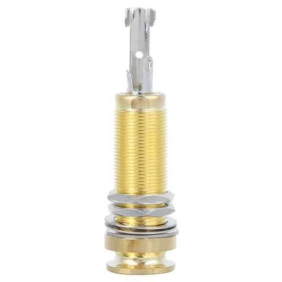 End Pin Jack with Strap Lock Function for Electric Guitar Musical Instrument AccessoriesGold
