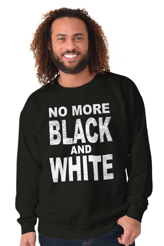End Racism Black and White Equality Women Crewneck Sweatshirt Brisco Brands M