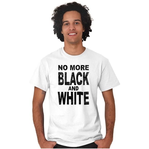 End Racism Black and White Equality Women's Graphic T Shirt Tees Brisco Brands M