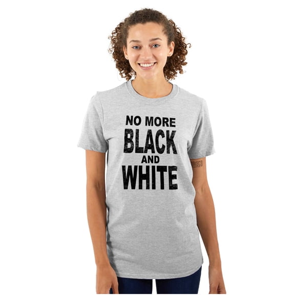 End Racism Black and White Equality Women's Plus Size Graphic Tee Brisco Brands 2X