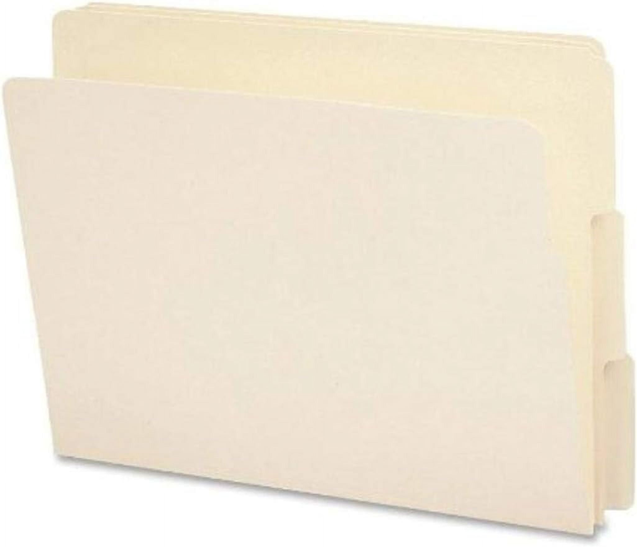 End Tab File Folder, 1/3Cut Tab, Letter Size, Manila, 100 Per Box