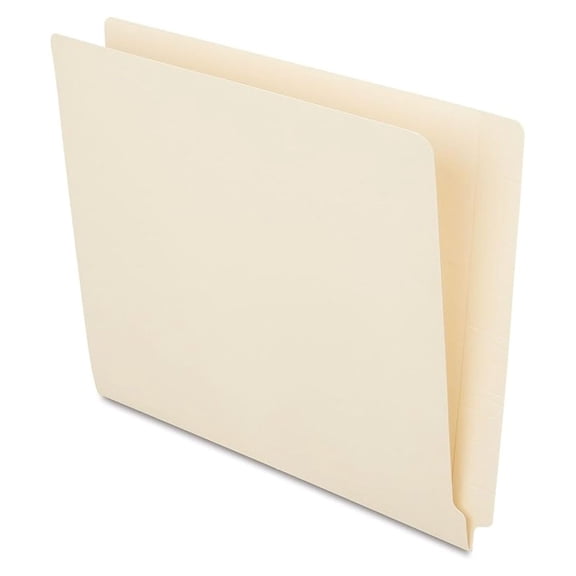 EndTab File Folder, Letter Size, Manila, Reinforced Tab, Durable Construction, 250/Box