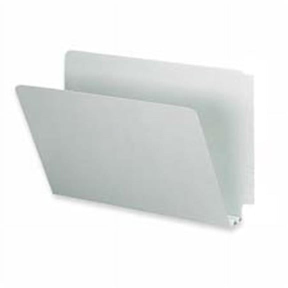 End Tab Folder- 2in. Exp- Straight Tab Cut- Letter- GY