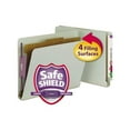 thumbnail image 1 of End Tab Pressboard Classification Folders with SafeSHIELD Coated Fasteners 1 Divider, Letter Size, Gray-Green, 10/Box, 1 of 7