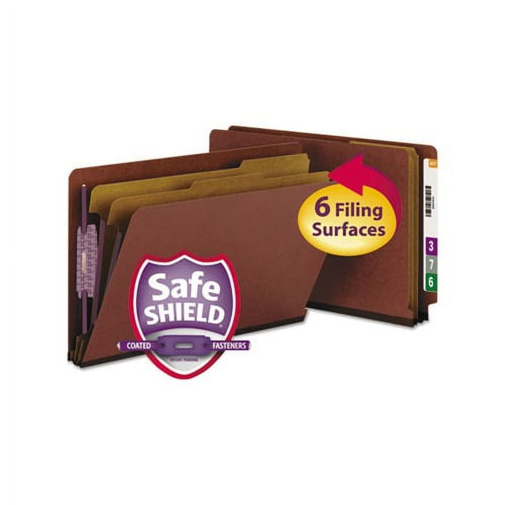 End Tab Pressboard Classification Folders with SafeSHIELD Coated ...