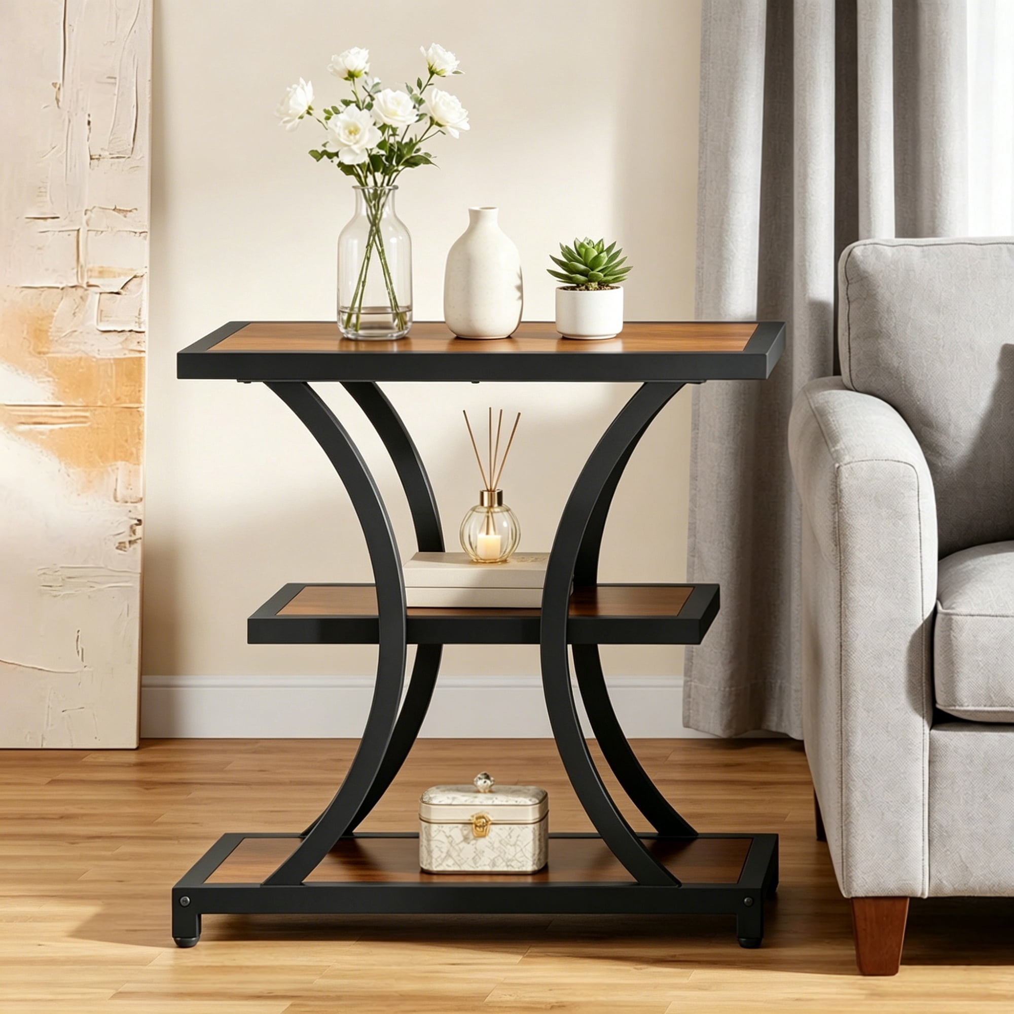 End Table, 27.17 in x 21.06 in x 5.51 in, MDF, 18.30 lb