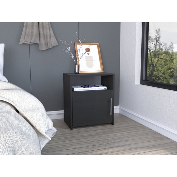 End Table, Aluminum Handle for Aesthetic Appeal / Functional Storage for Living Areas