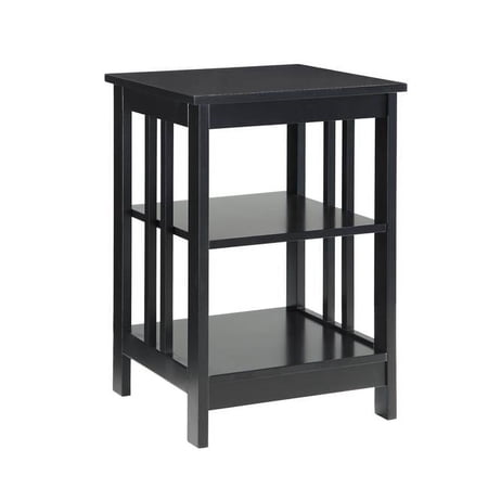 End Table, Black - 15.75 x 15.75 x 23.75 in.