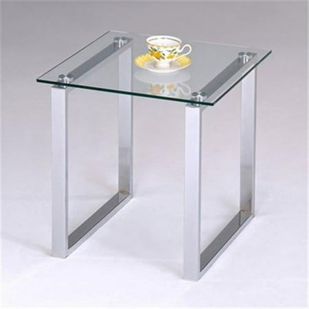 End Table Chrome - Glass Finish
