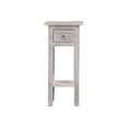 thumbnail image 1 of End Table - Fully Assembled - 25"H x 11"W x 10.5"D - Stylish 2-Tier Design with Drawer, 1 of 7