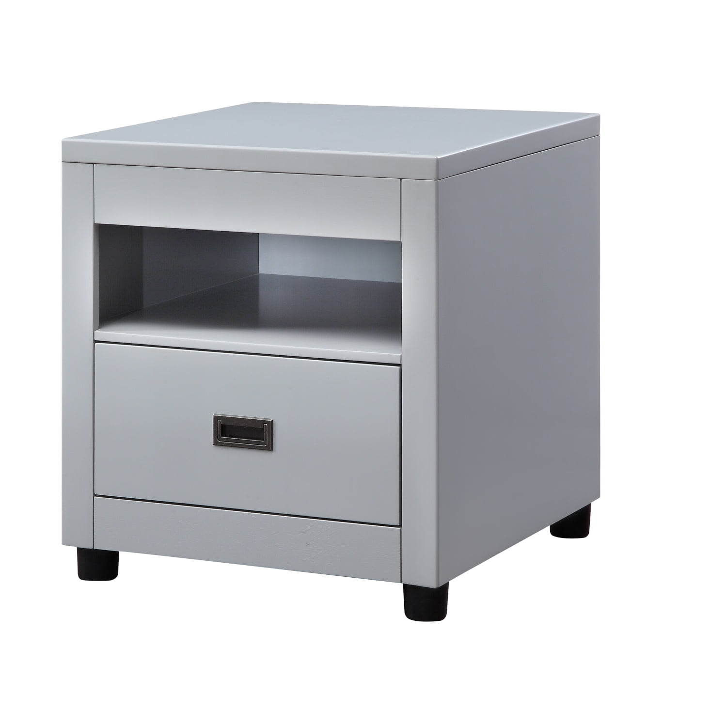 End Table, Gray Finish