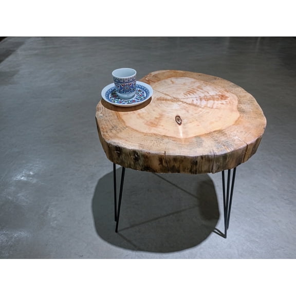 End Table Natural Live Edge Willow Rustic Nigthstand Table 16" Size Round Coffee Table l