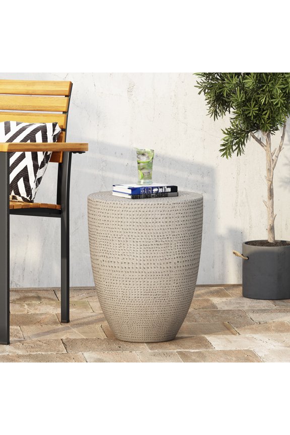 End Table,Natural Magnesium Oxide Garden Outdoor Patio Outdoor Tables