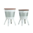 thumbnail image 1 of End Table Set Of 2 With Hidden Storage Compartment Round Accent Side Table Coffee Table For Farmhouse Living Room Home Leisure Area, 1 of 9