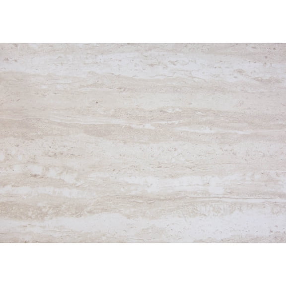 End Table | Used as Nightstand with Display Space | Beige Marble Look on Particle Board | Solves Nightstand Organization Issue