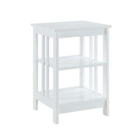 End Table, White - 15.75 x 15.75 x 23.75 in.