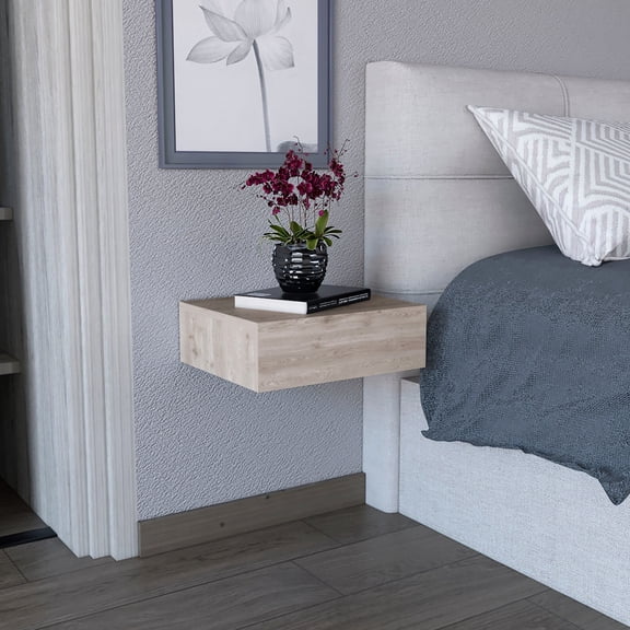 End Table With Drawer - Gray, For Bedroom Utility