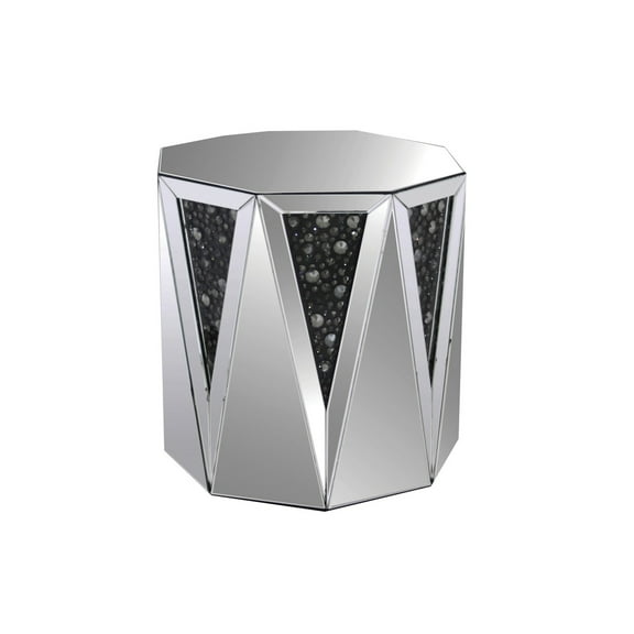 ACME Noor End Table in Mirrored