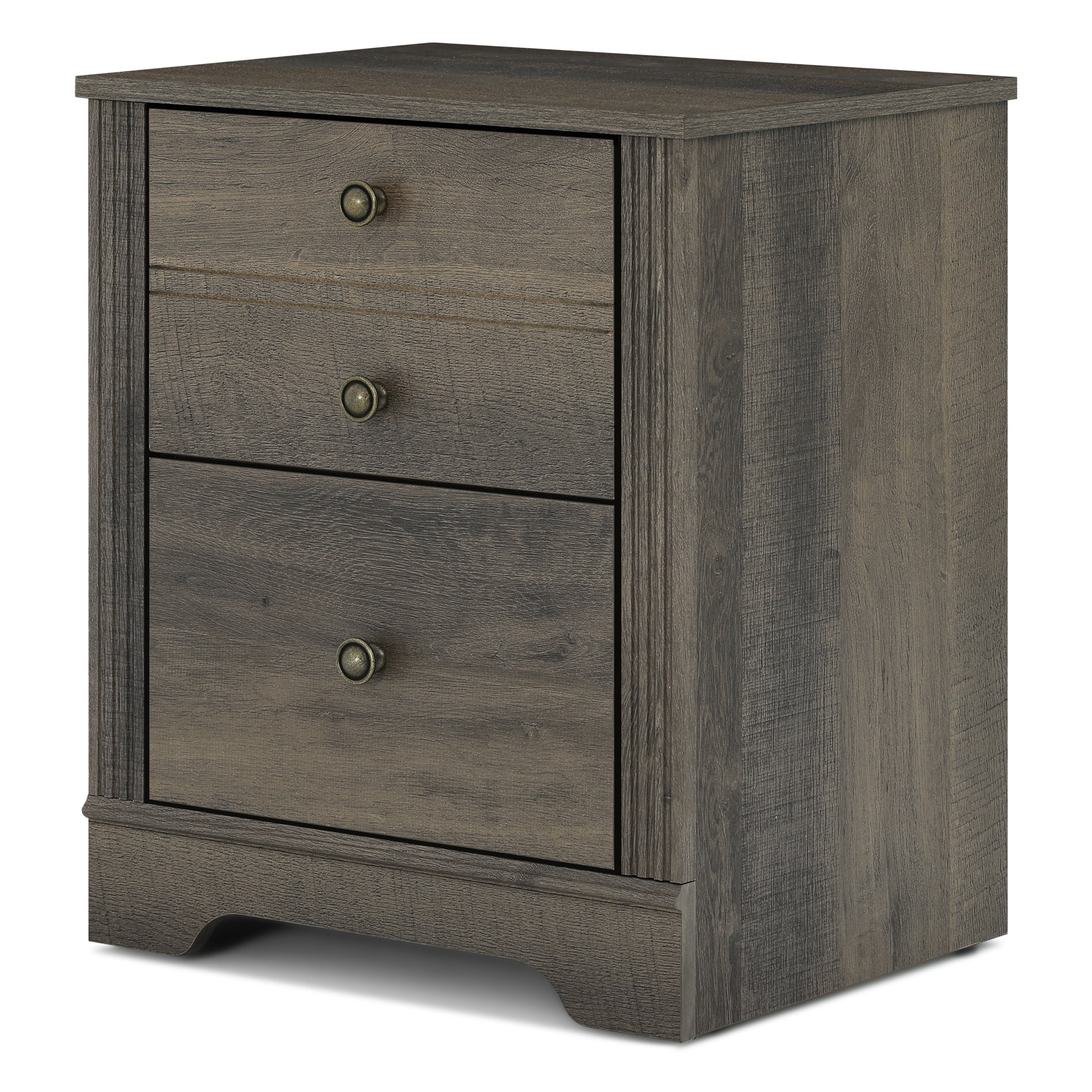 End Table for Living Room, Grayish Brown Bedside Table, Nightstand with