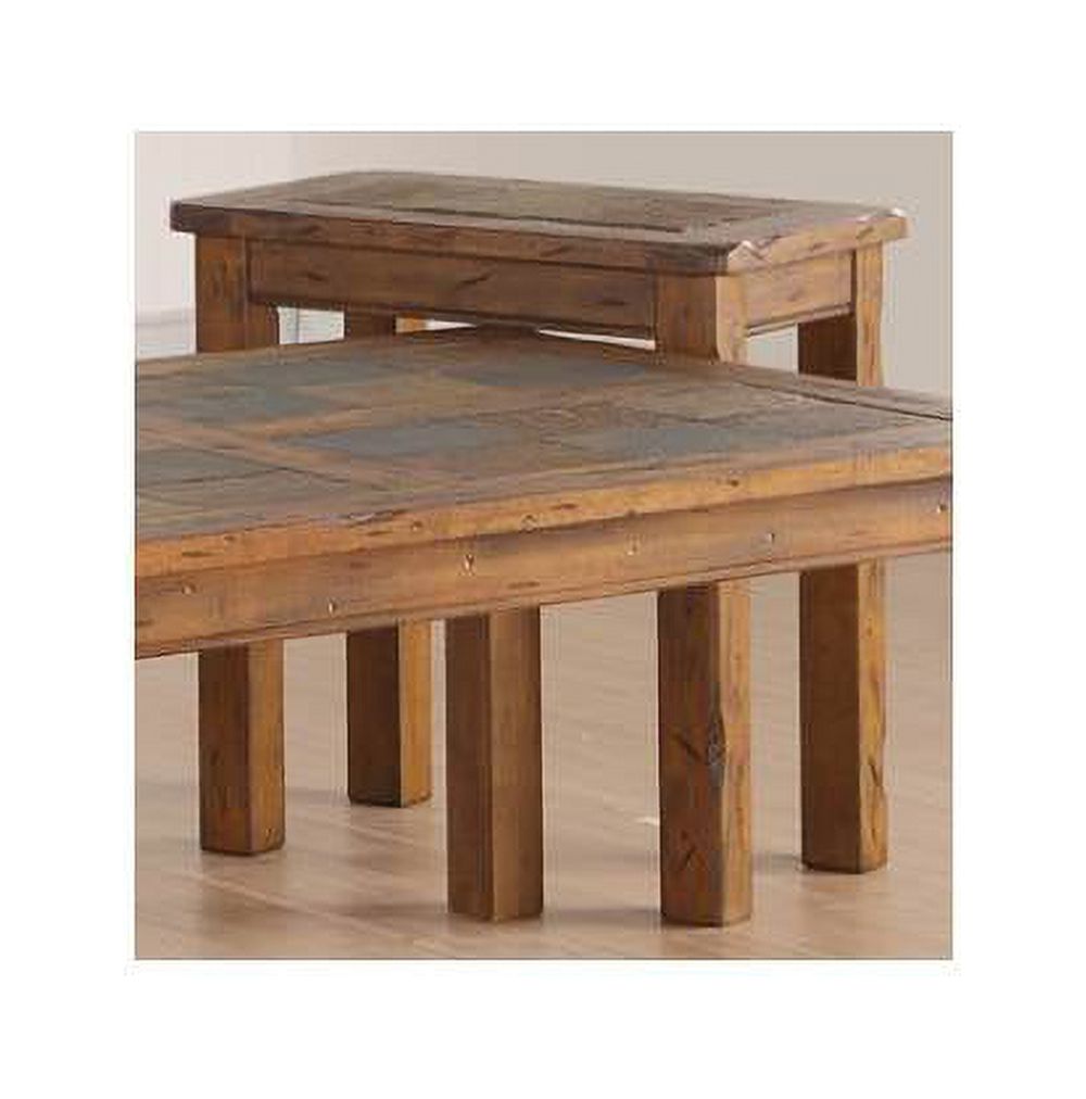 End Table in Distressing Brown