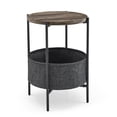 thumbnail image 1 of End Table with Detachable Storage Bag Round Modern Accent Sofa Side Tables for Living Room Bedroom, 1 of 5