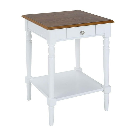 End Table with Drawer & Shelf, Living Room Side Table - Maykoosh