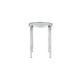 thumbnail image 1 of Benjara End Table with Tubular Rounded Legs and Frosted Glass Top, Silver, 1 of 5