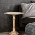 thumbnail image 1 of End Tables for Living Room, Wooden End Table, Small Side Table, Nightstand, Bedside Table, Entry Table for Magazines, Books & Plants – 18x22 White Wash, 1 of 6