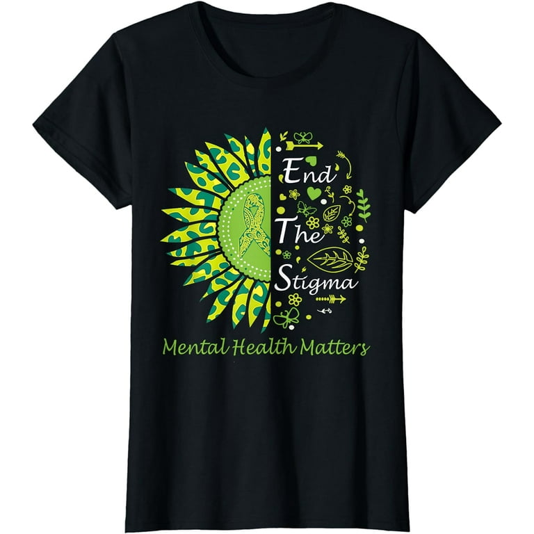 Mental Health Awareness Gift Unique Design With Ribbon T-Shirt Mental Health Awareness Gift Unique Design With Ribbon T-Shirt