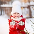 thumbnail image 1 of End of Year Clearance! Winter Ski for Men & Women, Toddler Girls Boys Snow Gloves Kids Ski Winter Gloves Windproof Children Warm Gloves for Cycling, Skiing, Shoveling Outdoor Sports 6-14Years, 1 of 1