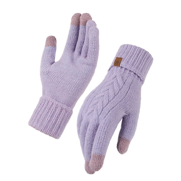 End of Year Clearance! Kids Winter Gloves New Thickened Wool Winter Gloves And Children's Solid Color Water Proofing Skiing Gloves 1-9 Years