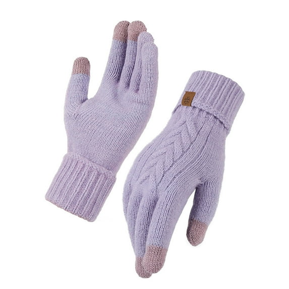 End of Year Clearance! Kids Winter Gloves New Thickened Wool Winter Gloves And Children's Solid Color Water Proofing Skiing Gloves 1-9 Years