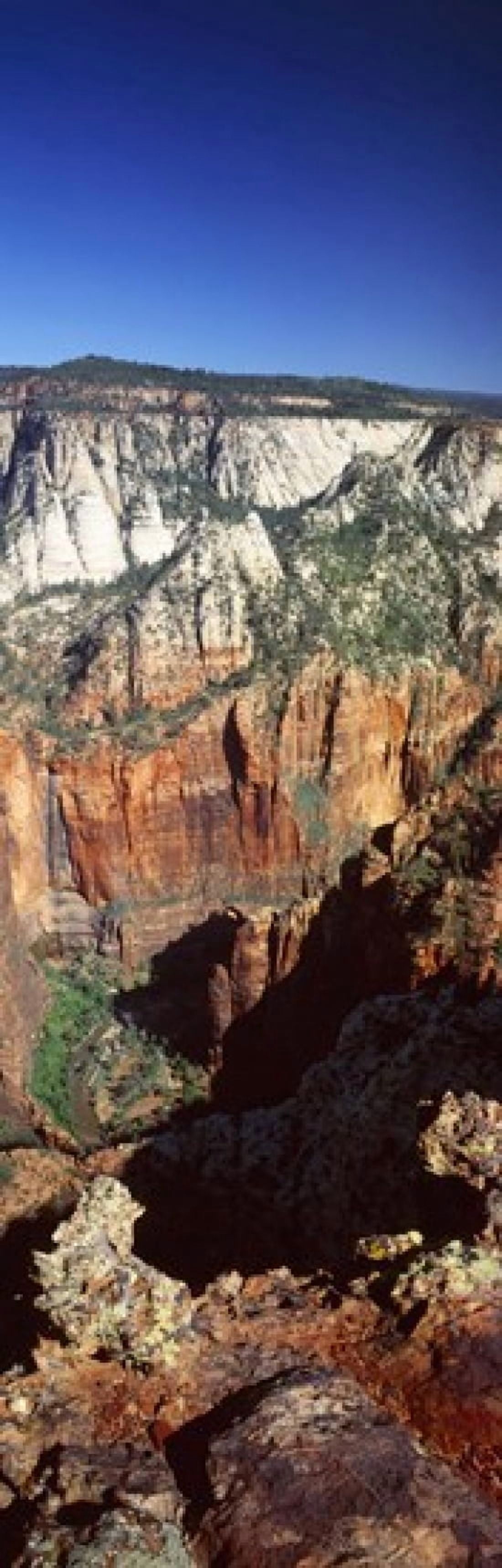 End of road to Zion Narrows Zion National Park Utah USA Canvas Art - Panoramic Images (18 x 6)