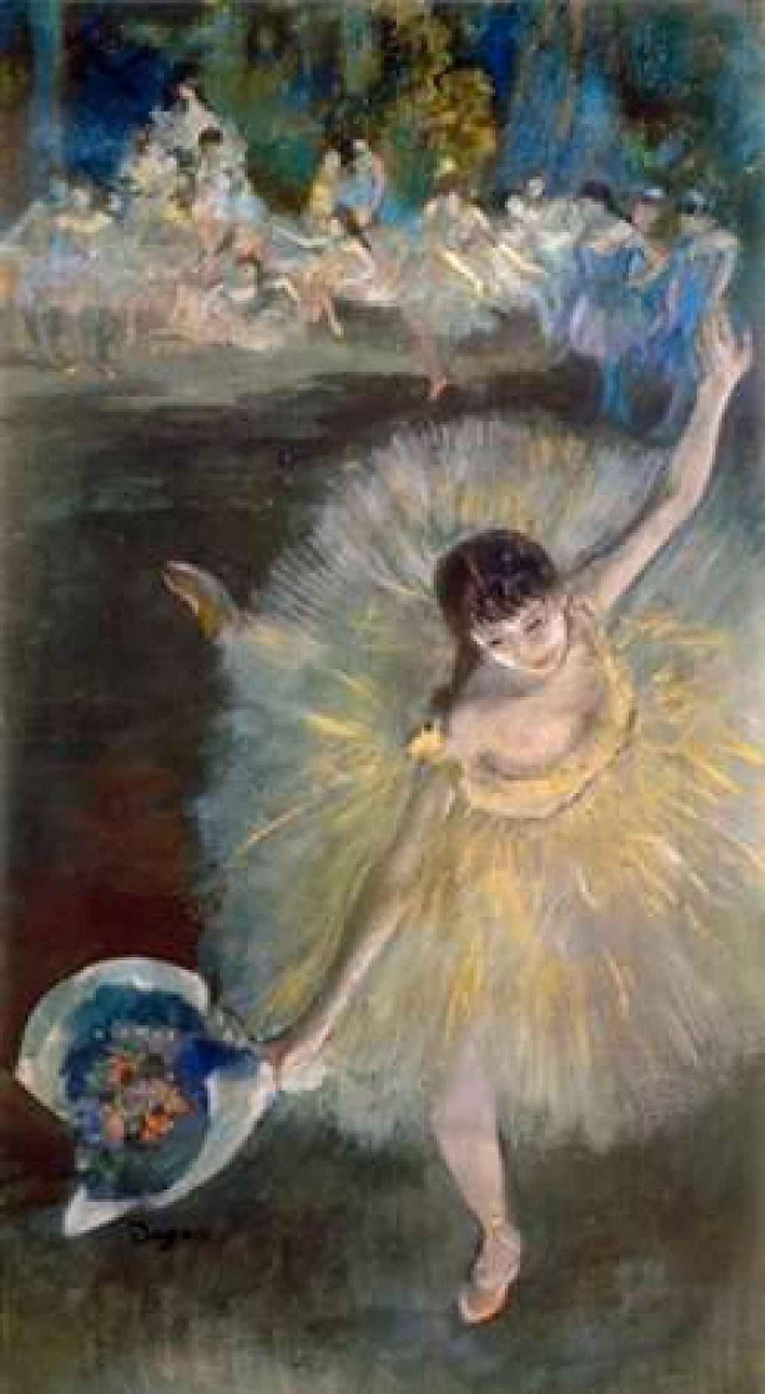 End of the Arabesque c 1877 Canvas Art - Edgar Degas (24 x 36)