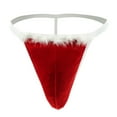 thumbnail image 1 of End-of-year Savings! Tejiojio Clearance Men's Funny Christmas Plush Rubber Band Thong T Pants Elastic Sexy Seamless Underwear, 1 of 5