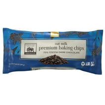 Endangered Species Chocolate Premium Oat Milk Dark Chocolate Baking Chips, 10 oz Bag, 75% Cocoa