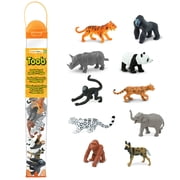 Safari Ltd. Endangered Species Toob - 10 Figurines of Endangered Animals - Educational Toy Set for Boys, Girls & Kids 3+