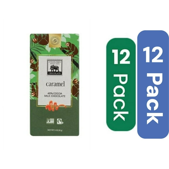 Endangered Species Milk Chocolate Creamy Sloth Bar 3 oz (Pack of 12)