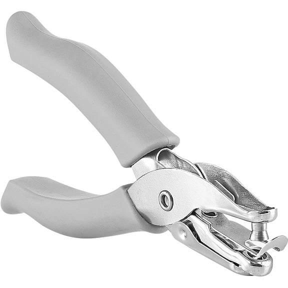 Enday 1/4” Paper Single Hole Puncher Home Office Supplies, Gray 1 Pack