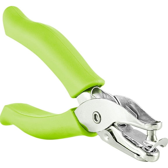 Enday 1/4” Paper Single Hole Puncher Home Office Supplies, Green 1 Pack