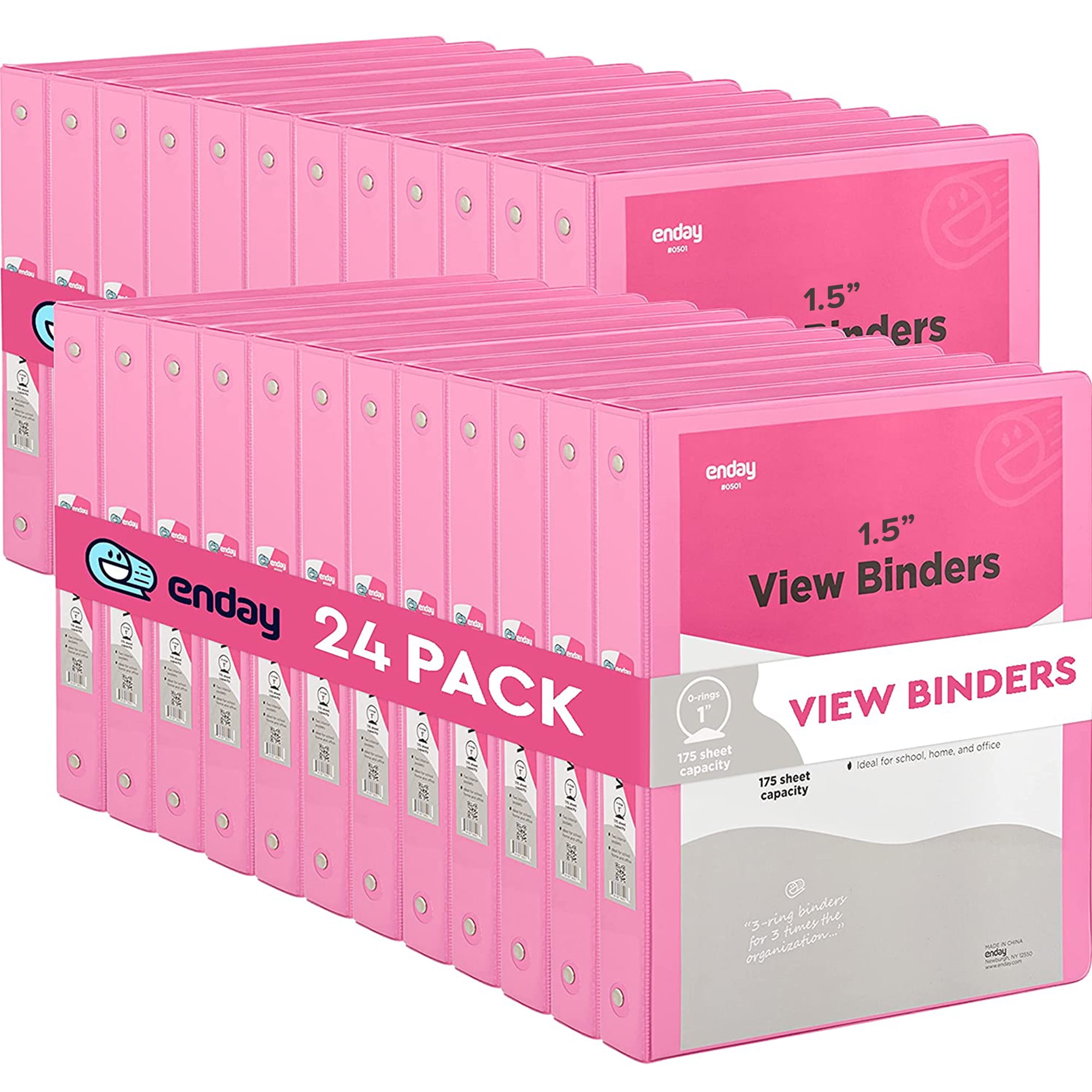 Enday Multi-Purpose 3 x 5 Card File Box, Pink