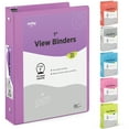 thumbnail image 1 of Enday 1 Inch Binder 3 Ring Binders with Pockets for Home, Office, School Supplies Organization Purple, 1 of 7