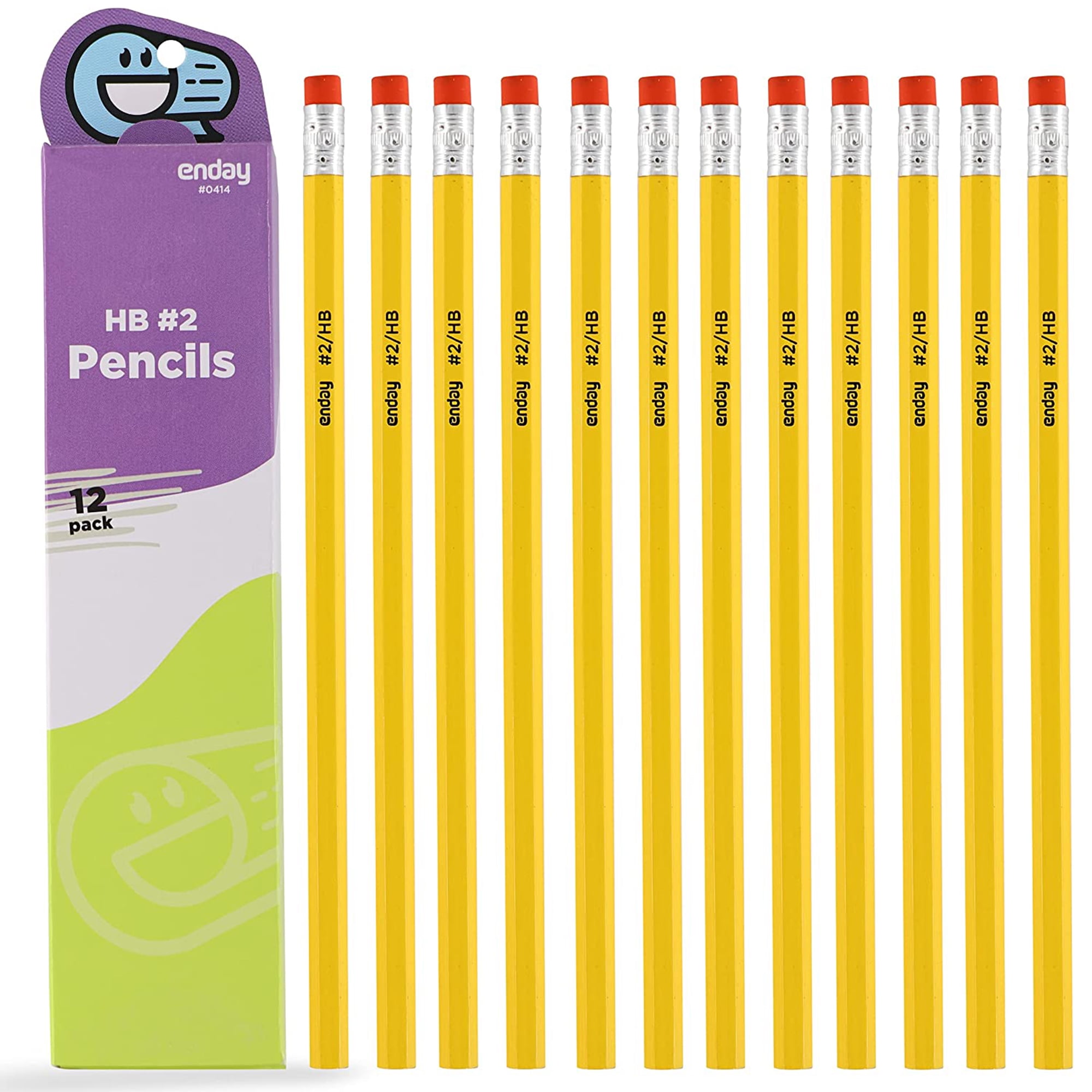 Enday #2B Pencils for Drawing and Sketching 1 Box of Unsharpened Wooden  Pencil School and Office Supplies (12 Pieces)