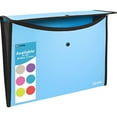 thumbnail image 1 of Enday A4 Paper Square Flap Expandable File Folder Organizer Document Holder, Blue 1 Pack, 1 of 7