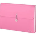 thumbnail image 1 of Enday Accordion Folder with Pockets Accordian A4 Paper Organizer & Document Holder, Pink 1 Pack, 1 of 7