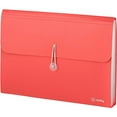 thumbnail image 1 of Enday Accordion Folder with Pockets Accordian A4 Paper Organizer & Document Holder, Red 1 Pack, 1 of 7