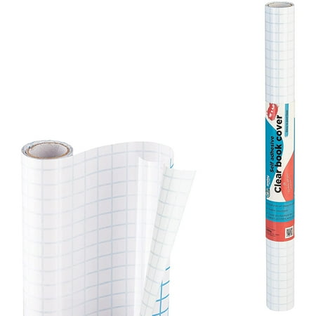 Enday Contact Paper Roll 13.5” x 5’ Waterproof Clear Plastic Book Cover, 2 Pack