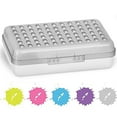 thumbnail image 1 of Enday Dots Pencil Case Box with Snap Tight Lid School Office Supply Storage Gray 8”, 1 of 7