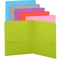 thumbnail image 1 of Enday Folder with Pockets 2 Pocket Portfolio Folder for School and Office Green, 1 of 7
